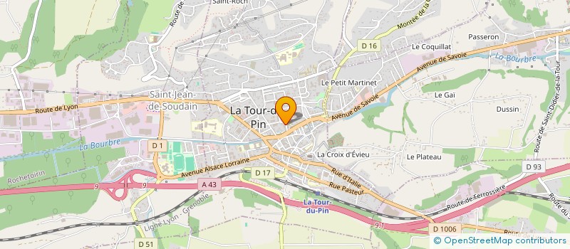 localisation de l'entreprise MONSIEUR MARCEL MILANI à LA TOUR-DU-PIN