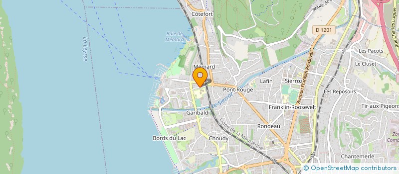 localisation de l'entreprise MONSIEUR MARCEL MILLET  AIX-LES-BAINS