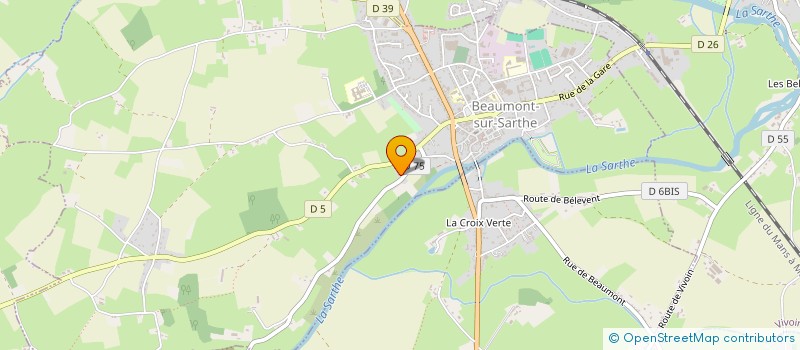 localisation de l'entreprise MONSIEUR MARCEL MOHAIN  BEAUMONT-SUR-SARTHE