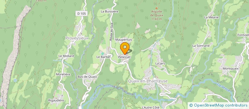 localisation de l'entreprise MONSIEUR MARCEL MOLLARD  QUAIX-EN-CHARTREUSE