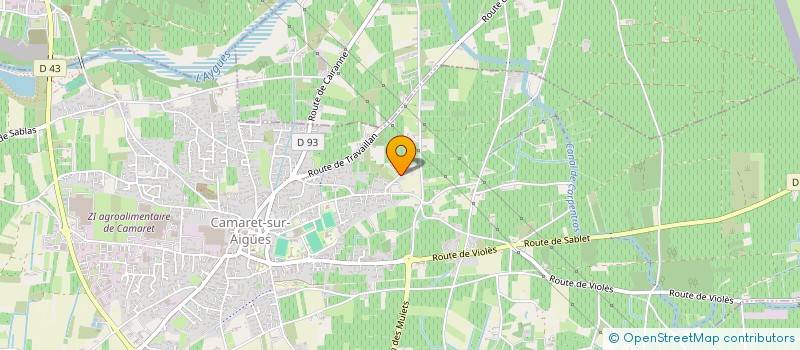 localisation de l'entreprise MONSIEUR MARCEL MOREL  CAMARET-SUR-AIGUES