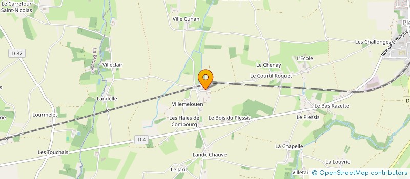 localisation de l'entreprise MONSIEUR MARCEL MOULIN  PLEINE-FOUGERES