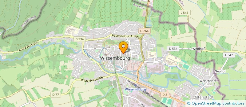 localisation de l'entreprise MONSIEUR MARCEL MULLER  WISSEMBOURG