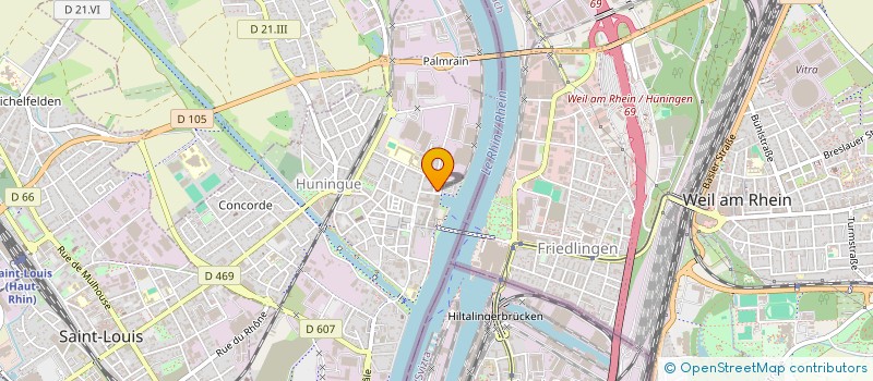 localisation de l'entreprise MONSIEUR MARCEL NAAS  HUNINGUE