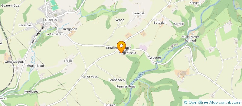 localisation de l'entreprise MONSIEUR MARCEL NEDELEC  LOPEREC