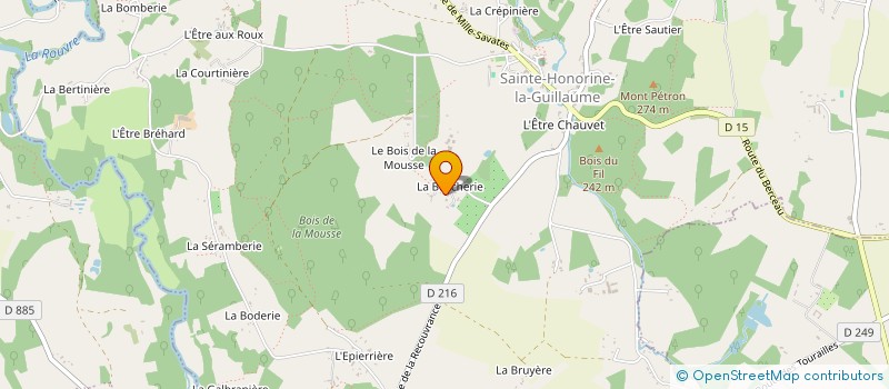localisation de l'entreprise MONSIEUR MARCEL NOEL à STE HONORINE LA GUILLAUME