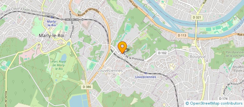 localisation de l'entreprise MONSIEUR MARCEL NOIRON  LOUVECIENNES