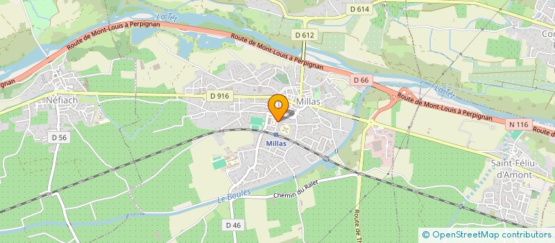 localisation de l'entreprise MONSIEUR MARCEL OLIVE  MILLAS