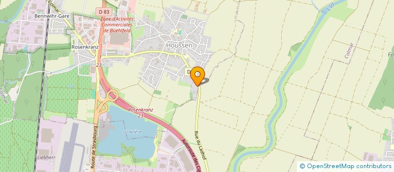 localisation de l'entreprise MONSIEUR MARCEL OTTMANN  HOUSSEN