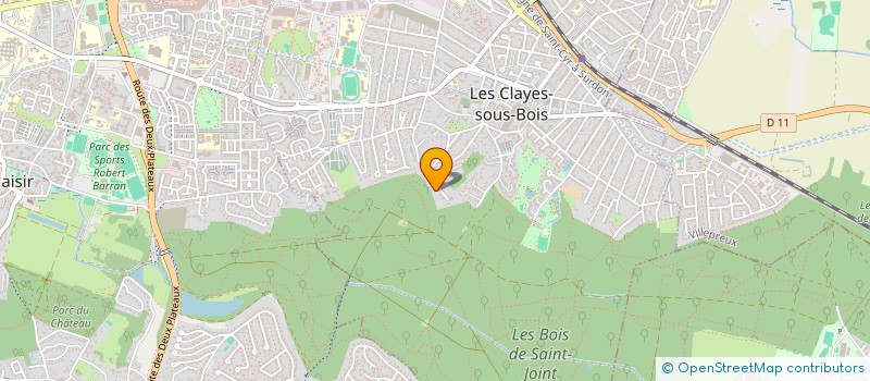 localisation de l'entreprise MONSIEUR MARCEL OUSLIMANI  LES CLAYES-SOUS-BOIS