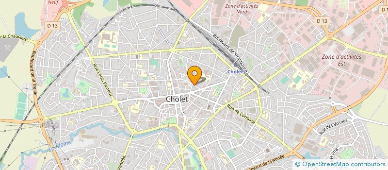 localisation de l'entreprise MONSIEUR MARCEL OUVRARD à CHOLET