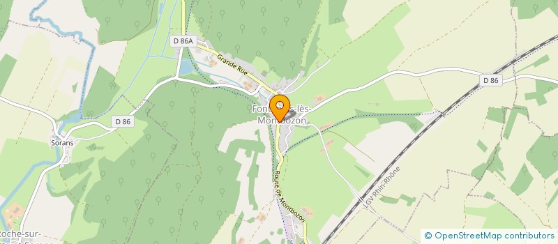 localisation de l'entreprise MONSIEUR MARCEL PAGNIER  FONTENOIS-LES-MONTBOZON