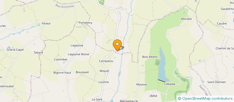 localisation de l'entreprise MONSIEUR MARCEL PAING  HAUTEFAGE LA TOUR