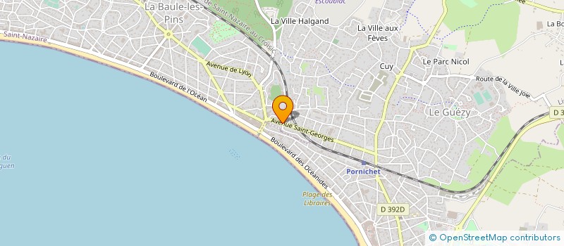 localisation de l'entreprise MONSIEUR MARCEL PARIS à LA BAULE-ESCOUBLAC