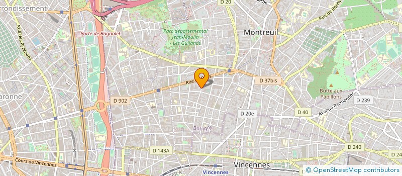 localisation de l'entreprise MONSIEUR MARCEL PARPET à MONTREUIL