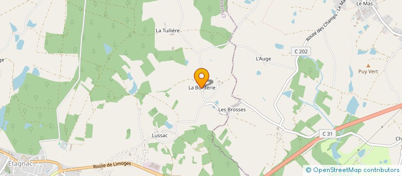 localisation de l'entreprise MONSIEUR MARCEL PASCAUD  ETAGNAC