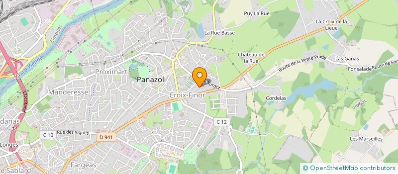 localisation de l'entreprise MONSIEUR MARCEL PASCAUD à PANAZOL