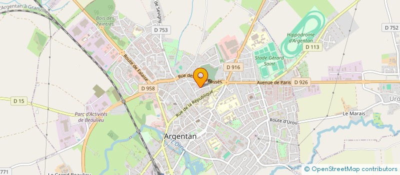 localisation de l'entreprise MONSIEUR MARCEL PASDELOUP  ARGENTAN