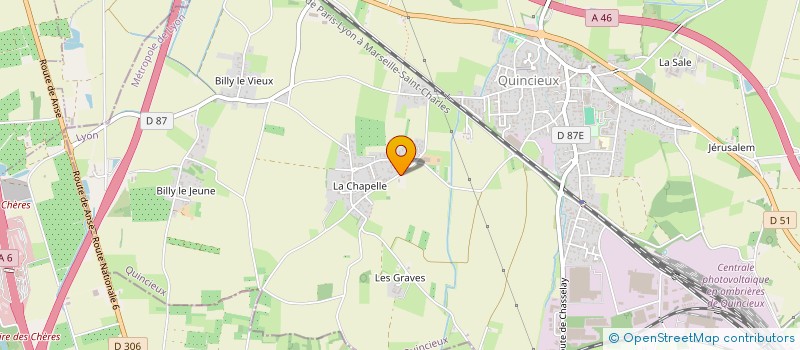 localisation de l'entreprise MONSIEUR MARCEL PATIN  QUINCIEUX