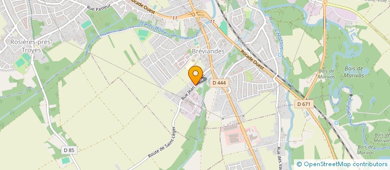localisation de l'entreprise MONSIEUR MARCEL-PAUL BRELET  BREVIANDES