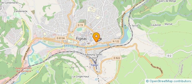 localisation de l'entreprise MONSIEUR MARCEL PEFAURE à FIGEAC