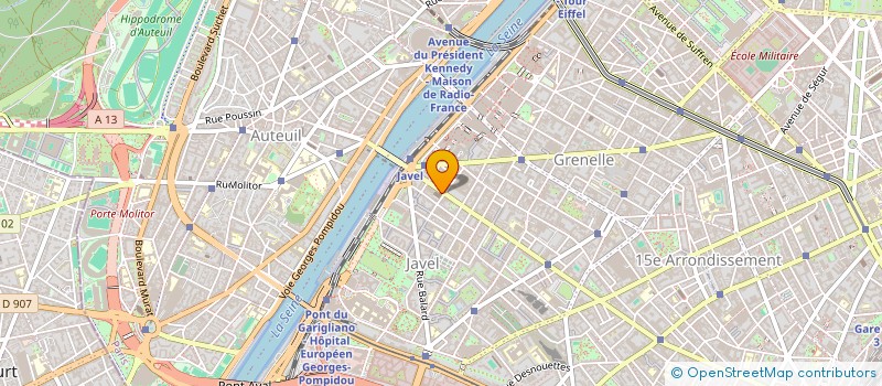 localisation de l'entreprise MONSIEUR MARCEL PEILLON à PARIS