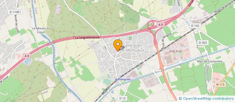 localisation de l'entreprise MONSIEUR MARCEL PELISSIER  GALLARGUES-LE-MONTUEUX