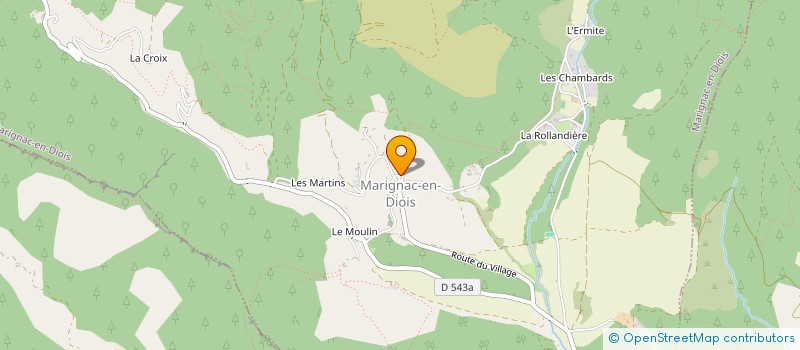 localisation de l'entreprise MONSIEUR MARCEL PELLEGRIN  MARIGNAC-EN-DIOIS