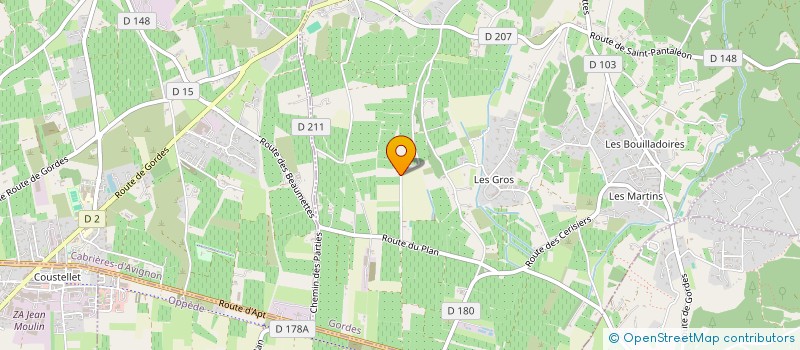 localisation de l'entreprise MONSIEUR MARCEL PELOUX  GORDES