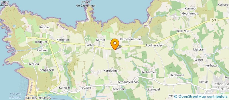 localisation de l'entreprise MONSIEUR MARCEL PENSEC  CLEDEN-CAP-SIZUN