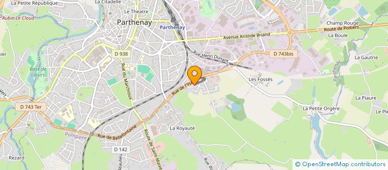 localisation de l'entreprise MONSIEUR MARCEL PEPIN à PARTHENAY