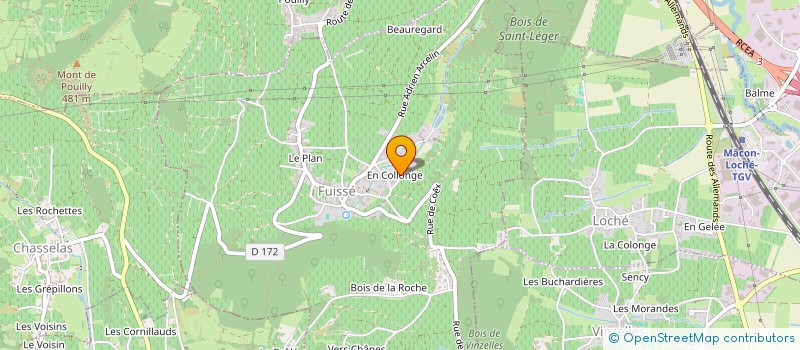 localisation de l'entreprise MONSIEUR MARCEL PERNOT  CHARNAY-LES-MACON