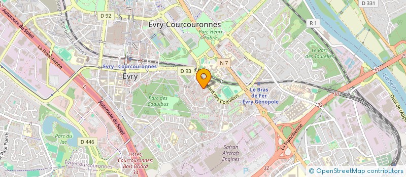 localisation de l'entreprise MONSIEUR MARCEL PERRET à EVRY-COURCOURONNES