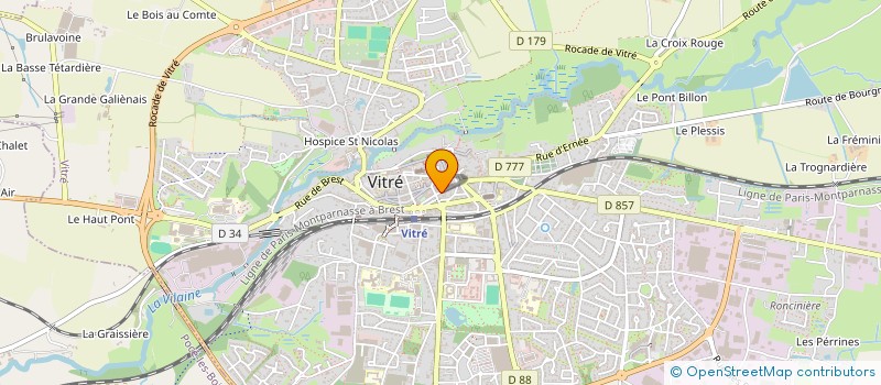 localisation de l'entreprise MONSIEUR MARCEL PERRIN  VITRE