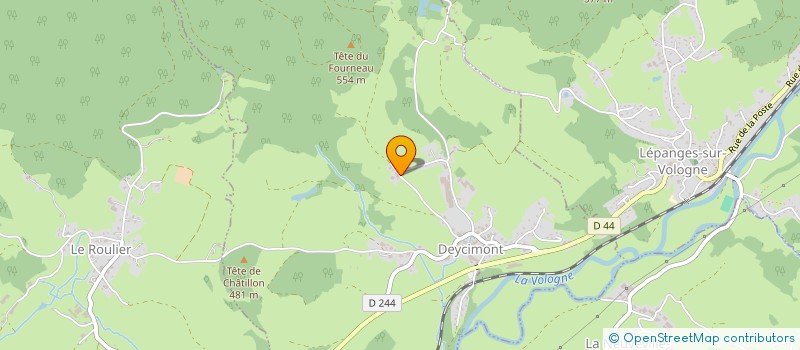 localisation de l'entreprise MONSIEUR MARCEL PETITDEMANGE  DEYCIMONT