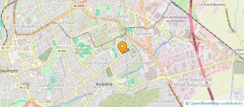 localisation de l'entreprise MONSIEUR MARCEL PETRACHE  AUBIERE