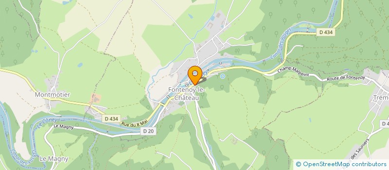 localisation de l'entreprise MONSIEUR MARCEL PIERRE  FONTENOY-LE-CHATEAU