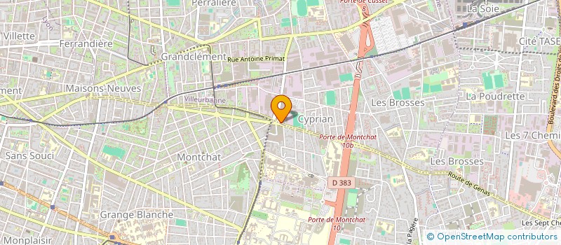 localisation de l'entreprise MONSIEUR MARCEL PILLET à VILLEURBANNE