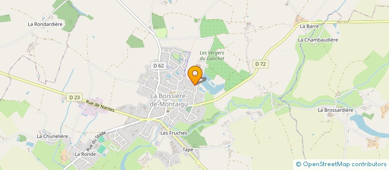 localisation de l'entreprise MONSIEUR MARCEL PINEAU à BOISSIERE DE MONTAIGU (LA)