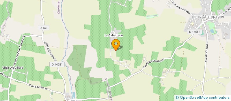 localisation de l'entreprise MONSIEUR MARCEL PLANTET  JARNAC-CHAMPAGNE