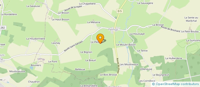 localisation de l'entreprise MONSIEUR MARCEL PLESSIS à FEINGS