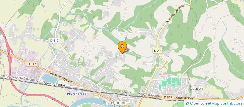 localisation de l'entreprise MONSIEUR MARCEL PONS  PEYREHORADE