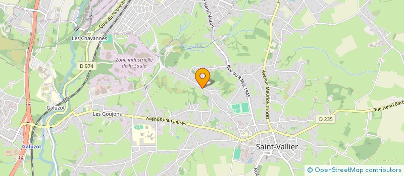 localisation de l'entreprise MONSIEUR MARCEL POTHERAT  SAINT-VALLIER