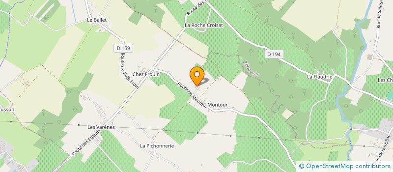 localisation de l'entreprise MONSIEUR MARCEL POUPARD  NERCILLAC