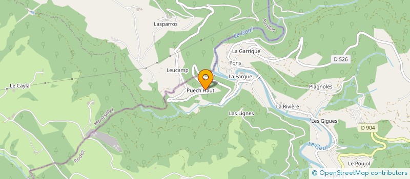 localisation de l'entreprise MONSIEUR MARCEL PRADALIER à GOLINHAC