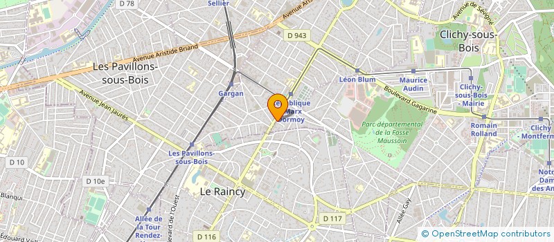localisation de l'entreprise MONSIEUR MARCEL PRADAT à CLICHY-SOUS-BOIS