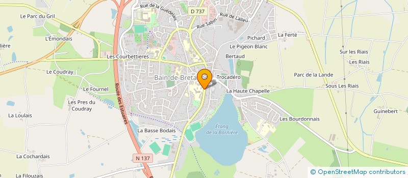 localisation de l'entreprise MONSIEUR MARCEL PRIMAULT  BAIN-DE-BRETAGNE