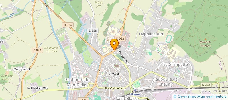 localisation de l'entreprise MONSIEUR MARCEL PRISO à NOYON