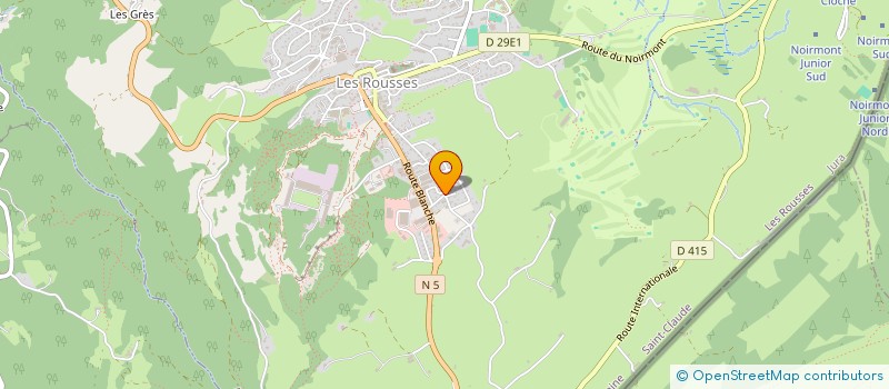 localisation de l'entreprise MONSIEUR MARCEL PROST  LES ROUSSES