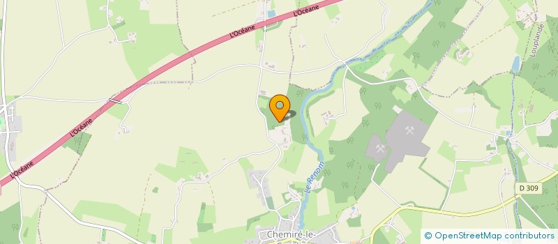 localisation de l'entreprise MONSIEUR MARCEL PROVOTS  CHEMIRE-LE-GAUDIN